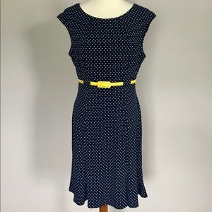 Connected Apparel Polka Dot Dress